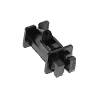 Braid 2 inch offset insulator- Black