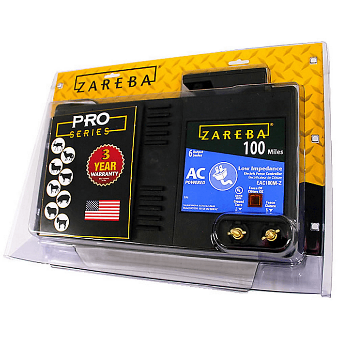 100 Mile AC Powered Low Impedance Electric Fence Charger