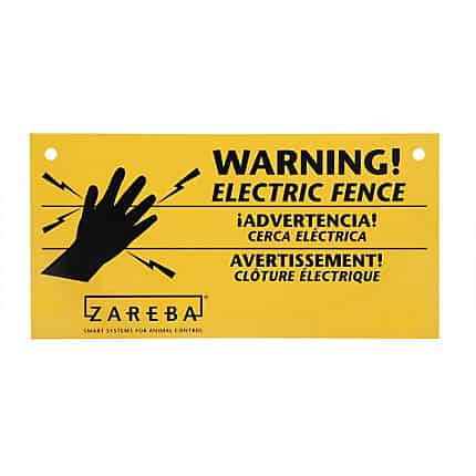 ElectroBraid Fence Warning Sign – 3 Pack